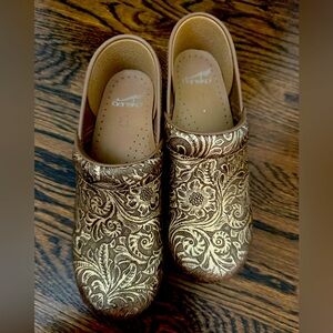 Dansko professional hand tooled leather clog
